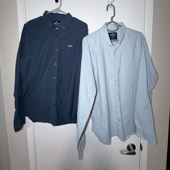 Bundle of 2 Men’s Hollister Button-Down Shirts (Size L)Excellent Condition - Picture 12 of 13